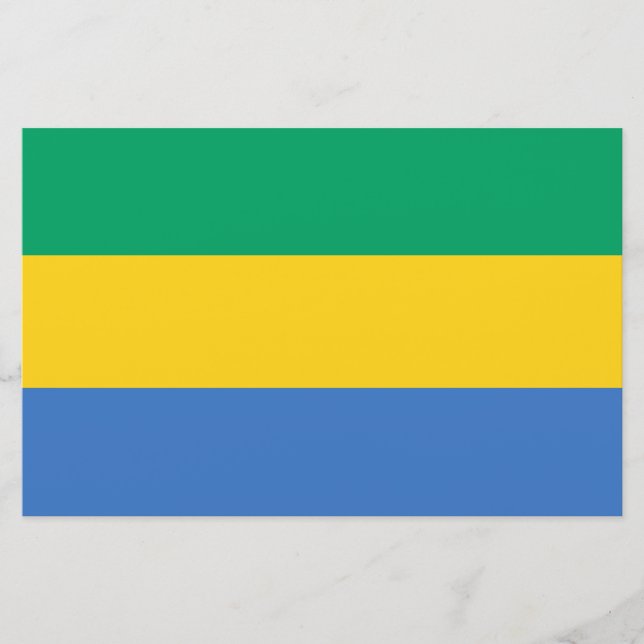 Papelería Bandera gabonesa (Gabón) (Anverso)