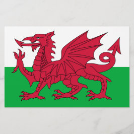 Papelería Bandera galesa (Gales) (Dragón galés)