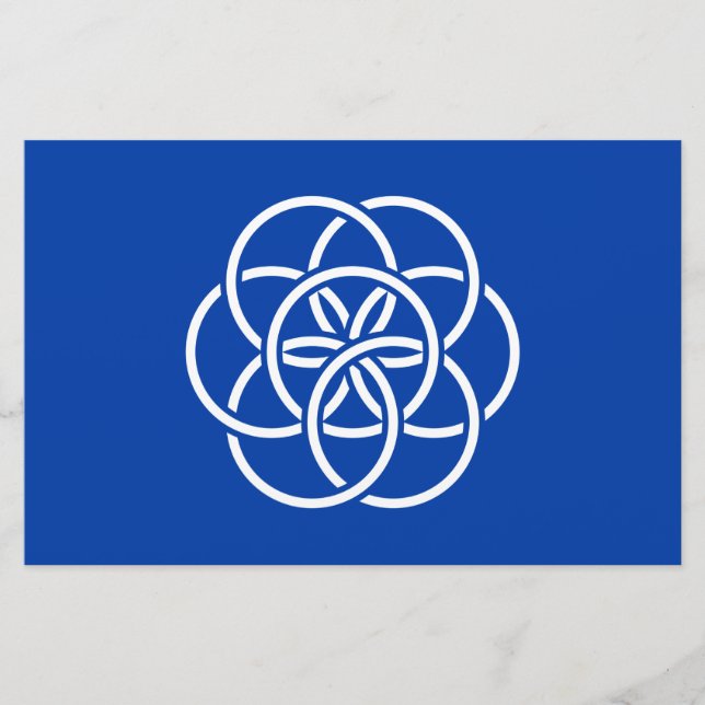 Papelería Bandera internacional del planeta Tierra (Anverso)