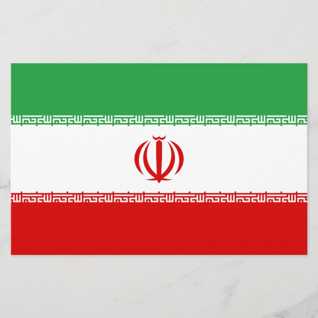 Papelería Bandera iraní (Irán) (persa) (Anverso)