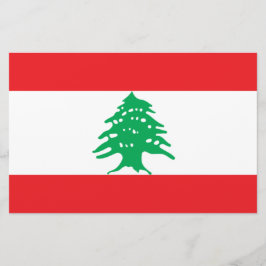 Papelería Bandera Libanesa (Bandera del Líbano)