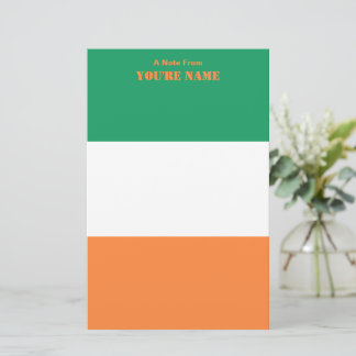 Papelería Bandera Nacional de Irlanda, Estandarte irlandés, 