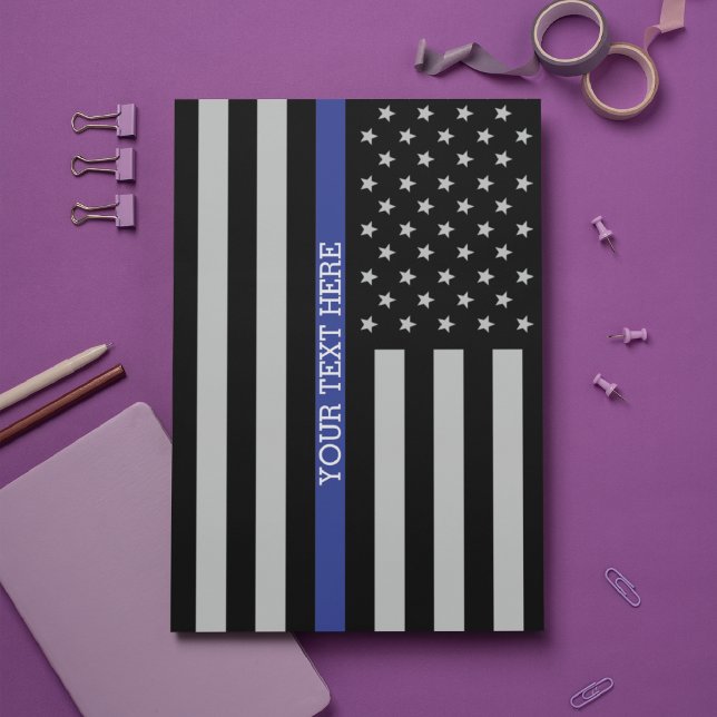 Papelería Bandera norteamericana delgada de la línea azul pe (Subido por el creador)