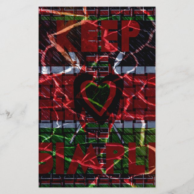 Papelería Bandera rota: Manténganlo simple - Resiliencia ken (Anverso)