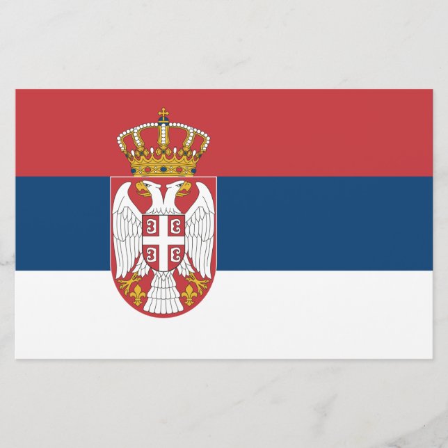 Papelería Bandera serbia (Anverso)