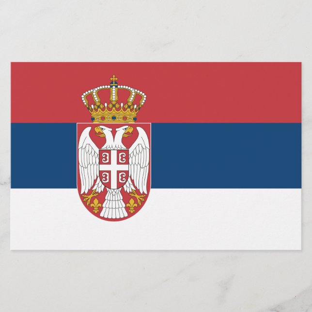 Papelería Bandera serbia (Anverso)
