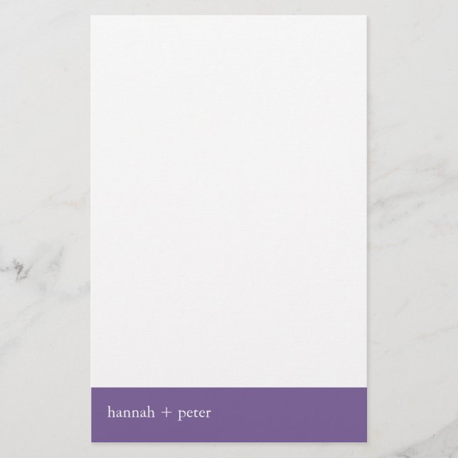 Papelería Banner Lavendar : (Anverso)
