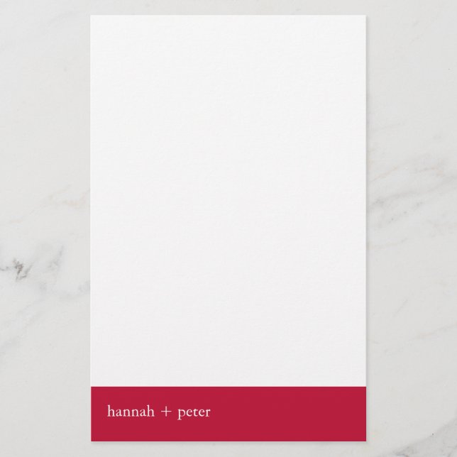 Papelería Banner rojo veneciano :: Estacionamiento (Anverso)