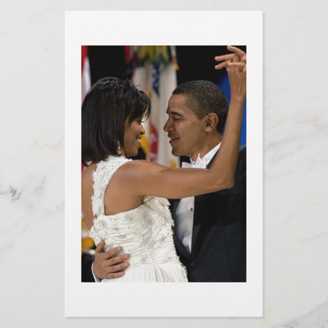 Papelería Barack y Michelle Obama (Anverso)