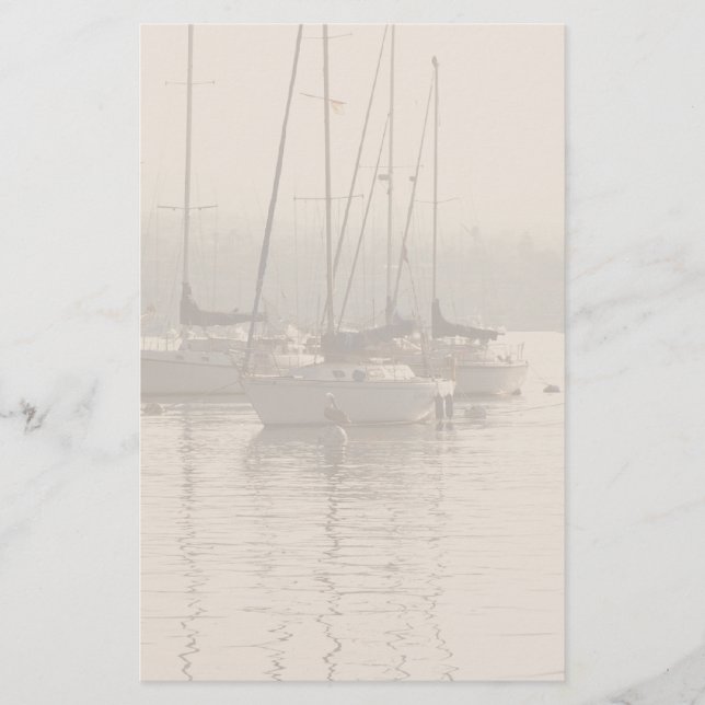 Papelería Barcos marinos en la estación Marina (Anverso)