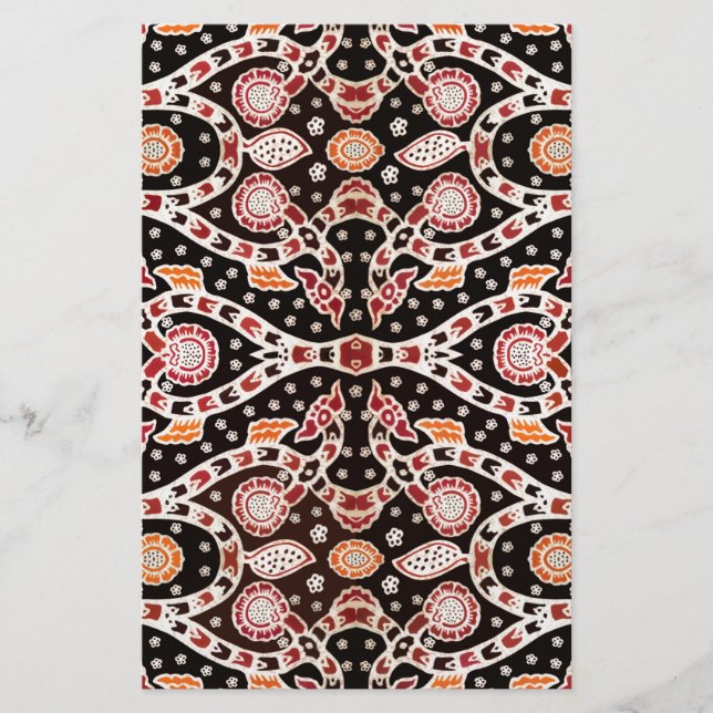 Papelería Batik africano de hiedra trepadora (Anverso)