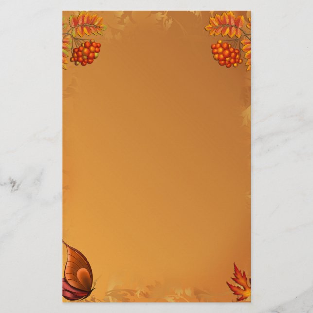 Papelería Bayas del otoño (Anverso)