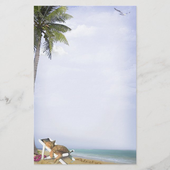 Papelería Beach Kitty (Anverso)