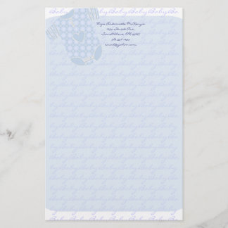 Papelería Bebé Corazón Rattle Argyle Onsie Baby Blue
