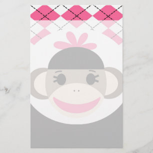 Papelería Bebé lindo chica mochila mono rosado argelia negra