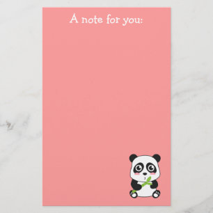 Papelería Bebé panda lindo y adorable