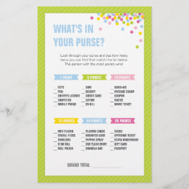 Papelería Bebé Sprinkle Qué hay en tu juego de bolso - Verde