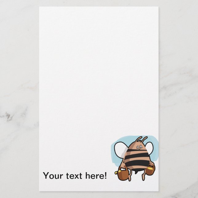Papelería Bee personalizado (Anverso)