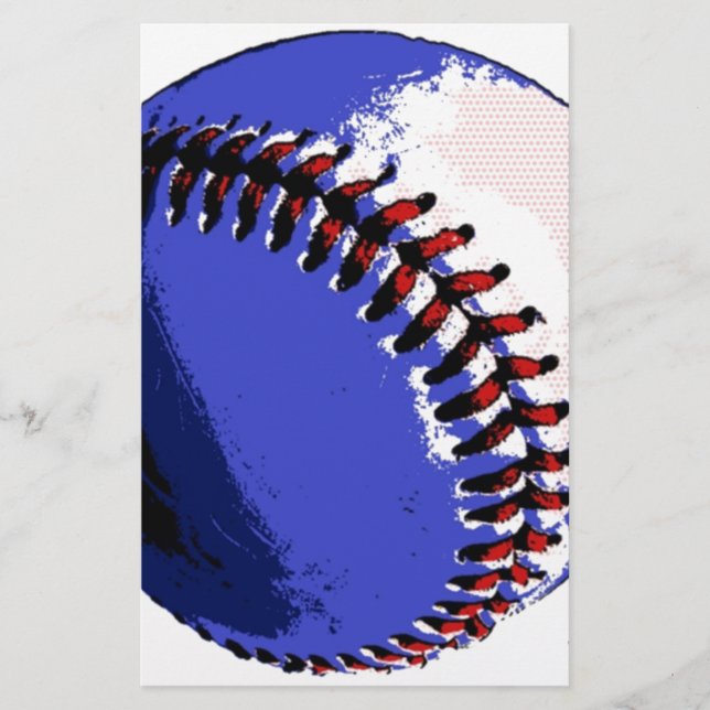 Papelería Béisbol de arte pop (Anverso)