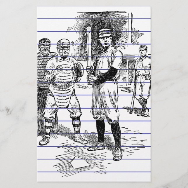 Papelería Béisbol: Jugadores (Anverso)