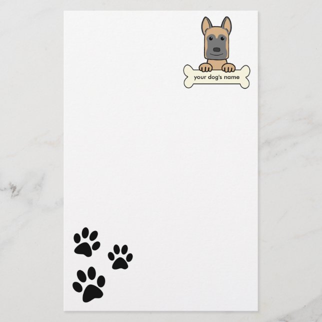 Papelería Belga Malinois (Anverso)