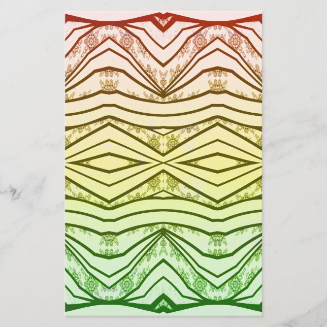 Papelería Belleza tribal de la impresión de la música de (Anverso)