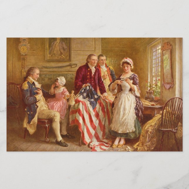 Papelería Betsy Ross, 1777 (Historia de los Estados Unidos)  (Anverso)