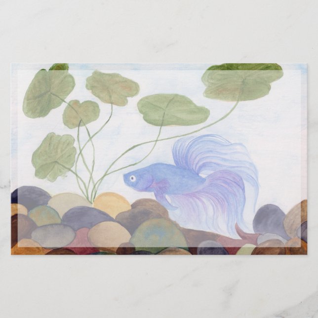 Papelería Betta azul (Anverso)