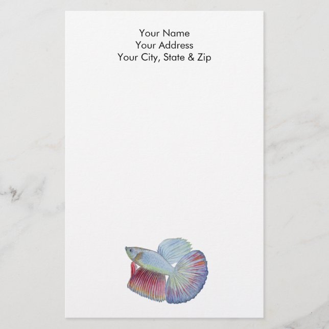 Papelería Betta Fish Stationery (Anverso)