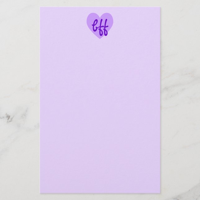 Papelería bff en morado (Anverso)