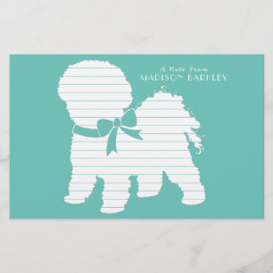 Papelería Bichon Frise Dog Puppy