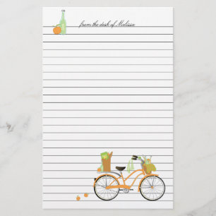 Papelería Bicicleta de la comida campestre