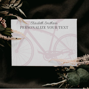 Papelería Bicicleta personal minimalista elegante moderna ro