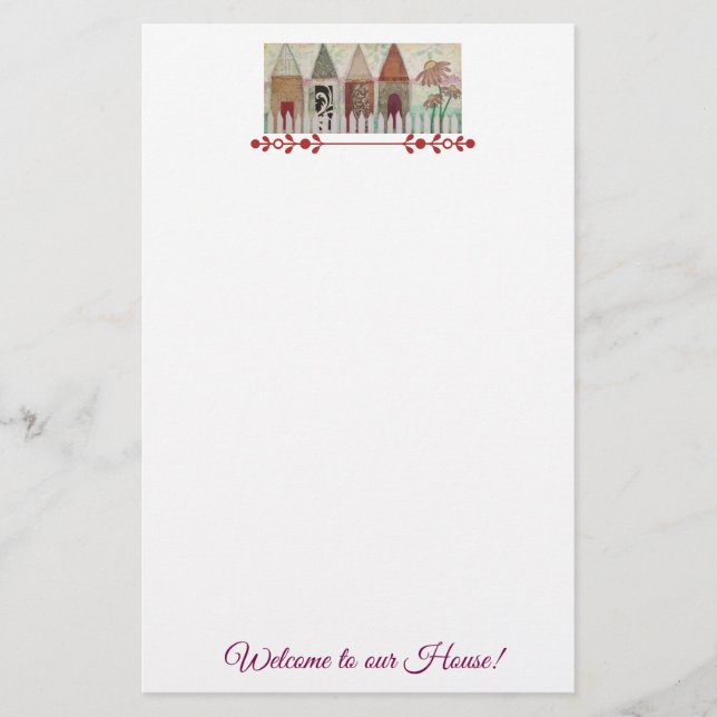Papelería Bienvenidos A Nuestra Casa (Anverso)