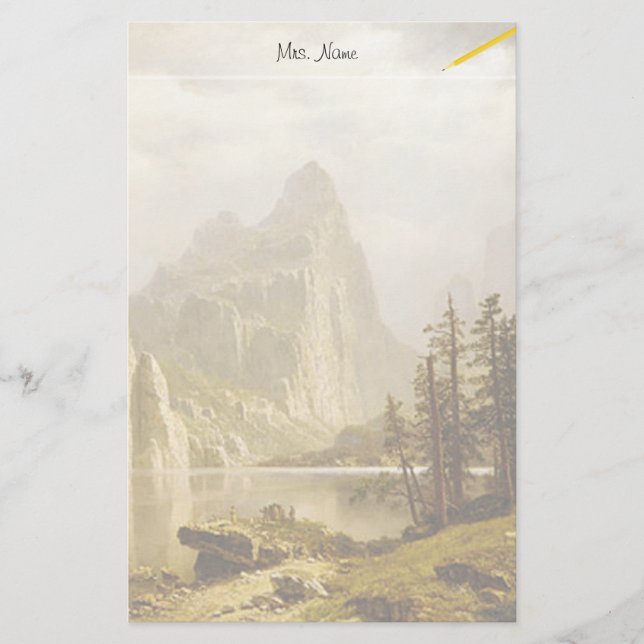 Papelería Bierstadt Albert Merced River Yosemite Valley (Anverso)