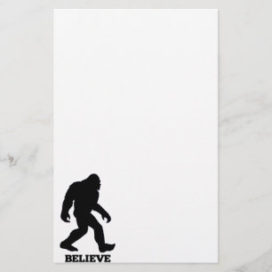 Papelería Bigfoot BELIEVE Sasquatch