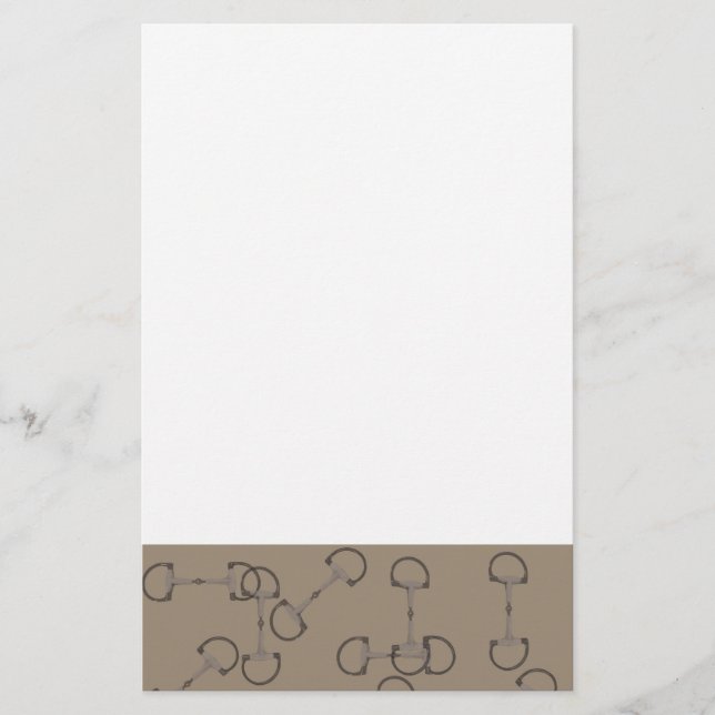 Papelería Bits de caballos ecuestres pekineses (Anverso)