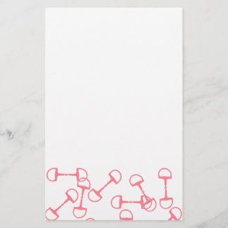 Papelería Bits de caballos ecuestres rosados