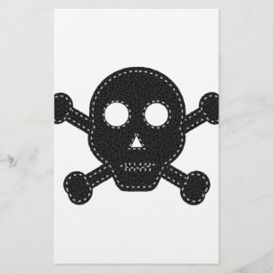 Papelería Black Felt Skull