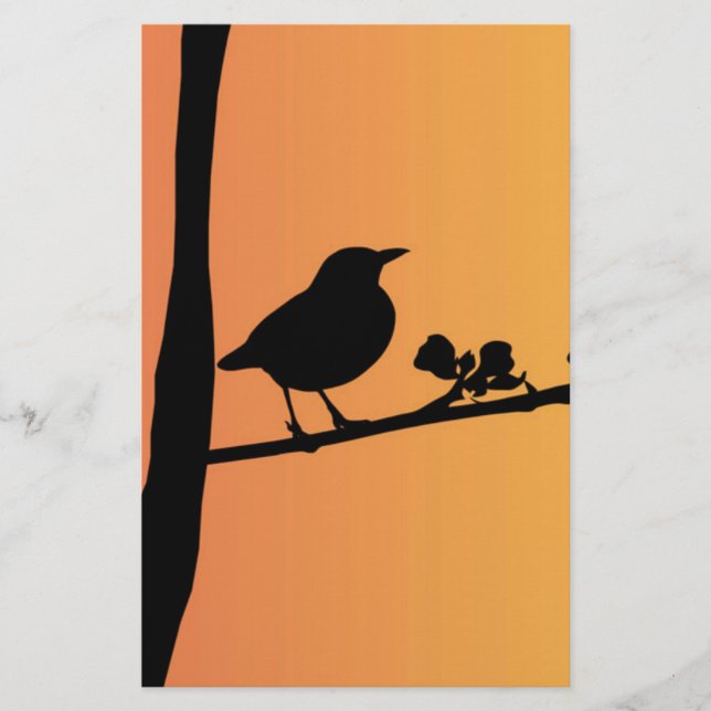 Papelería Blackbird Silhouette (Anverso)