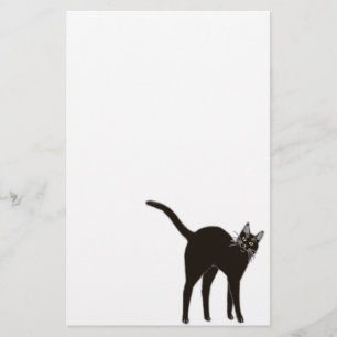 Papelería Blackie los efectos de escritorio del gato negro