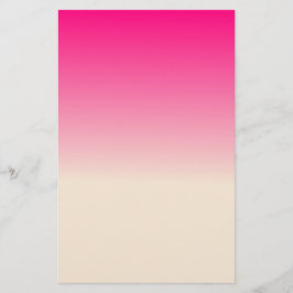 Papelería Blanco Antiguo y Patrón Ómbre Rosa Cielo Invernal