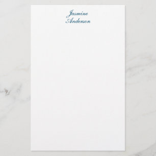 Papelería Blanco azul Minimalista moderno profesional