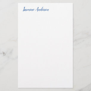 Papelería Blanco azul Minimalista moderno profesional