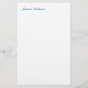 Papelería Blanco azul Minimalista moderno profesional