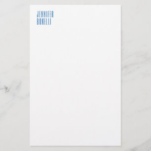 Papelería Blanco minimalista y moderno