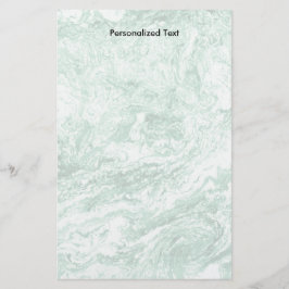 Papelería Blanco verde abstracto veteado del diseño el |