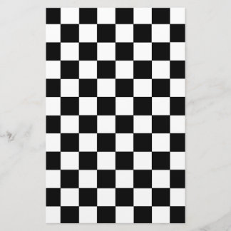 Papelería Blanco y negro a cuadros