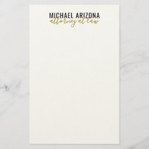 Papelería Blanco y negro minimalista simple plano