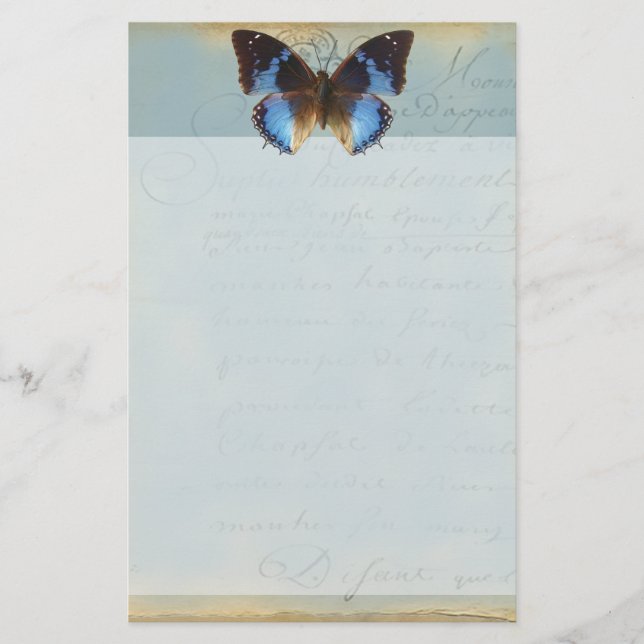 Papelería Bleu de Papillon (Anverso)
